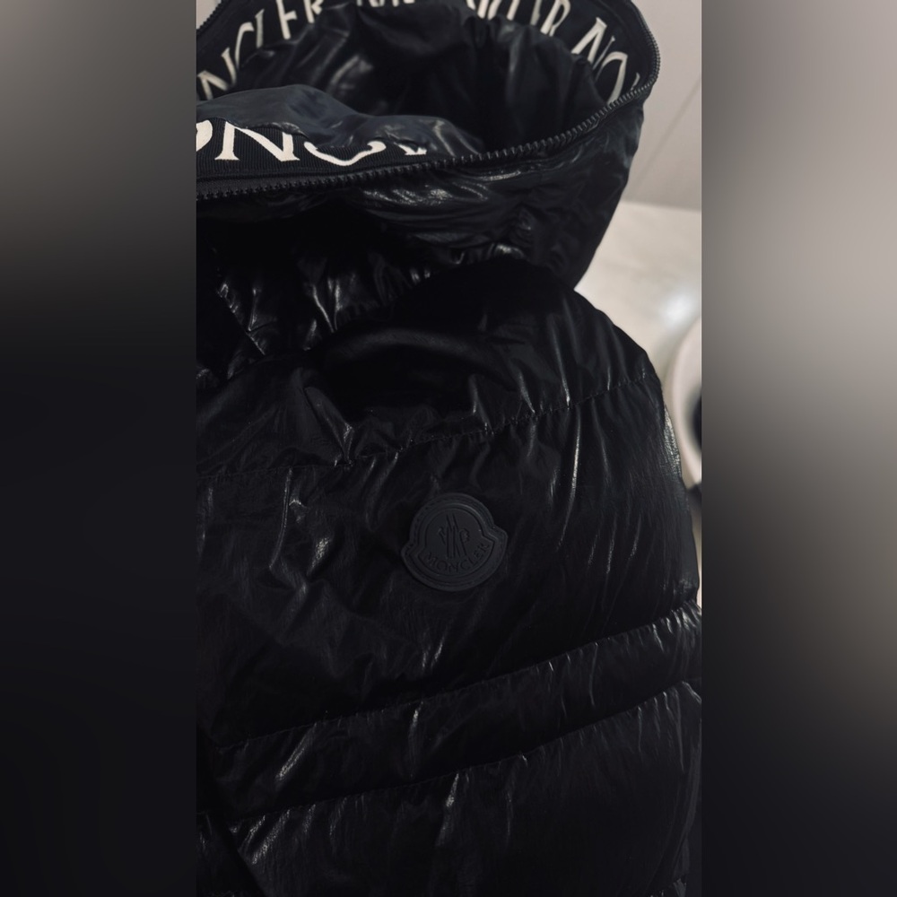Moncler black Tharon quilted nylon down jacket size 4 - Picture 7 of 14